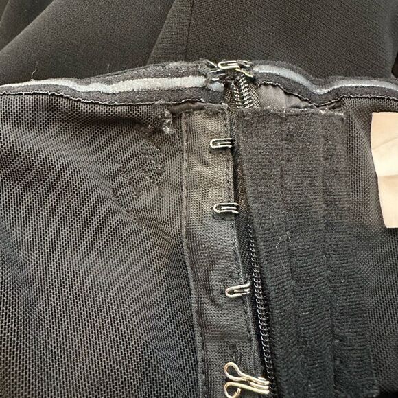 Cinq a sept Gramercy Black Strapless Ruffle Midi Dress| Size 4 - Picture 10 of 12